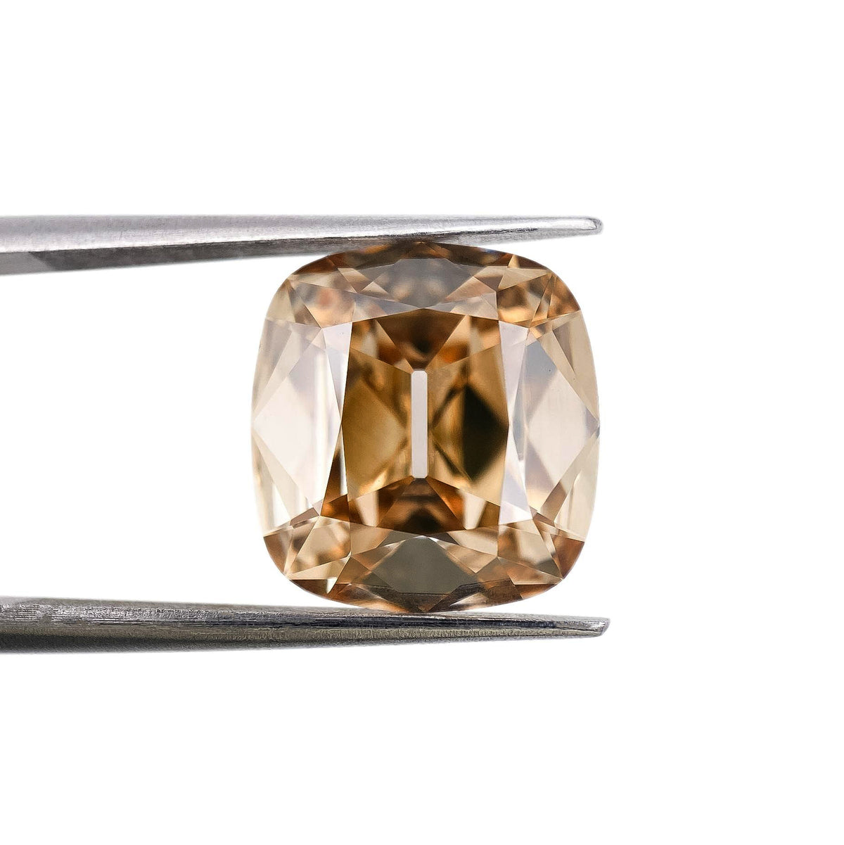 6.01ct | Champagne VS1 Cushion Shape Old Mine Cut Diamond (GIA) - Modern Rustic Diamond