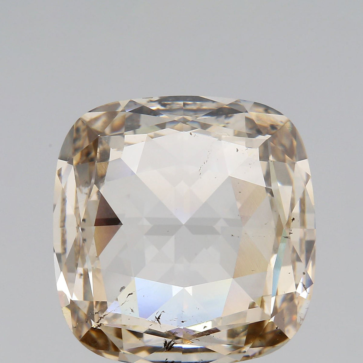 6.06ct | Champagne SI Cushion Shape Rose Cut Diamond