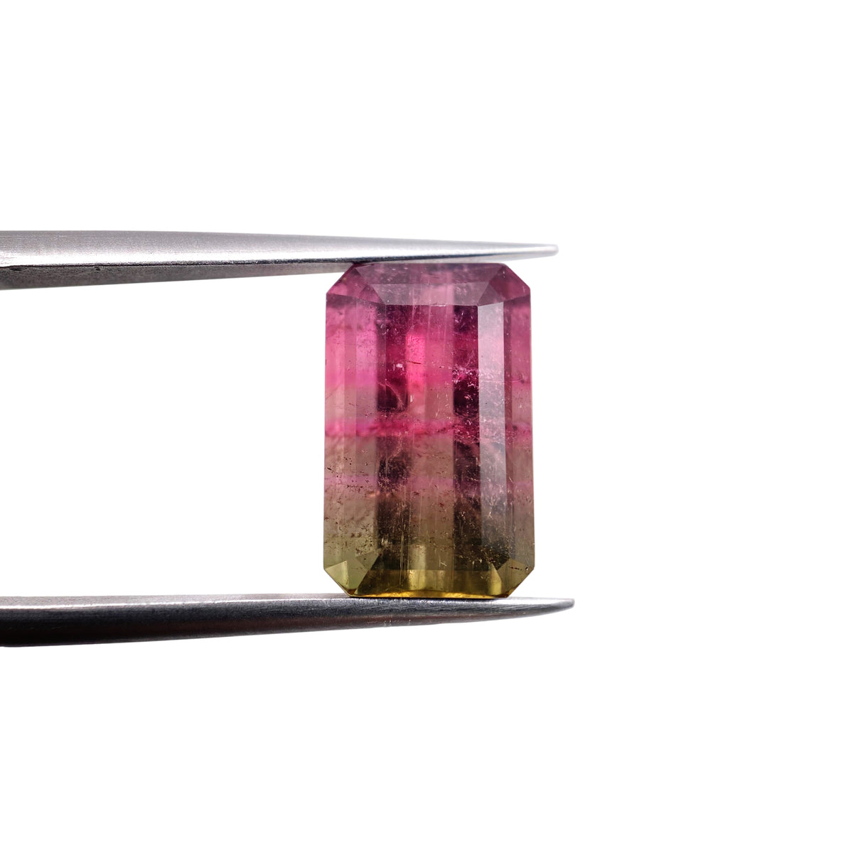 6.29ct |  Emerald Shape Step Cut Tourmaline - Modern Rustic Diamond