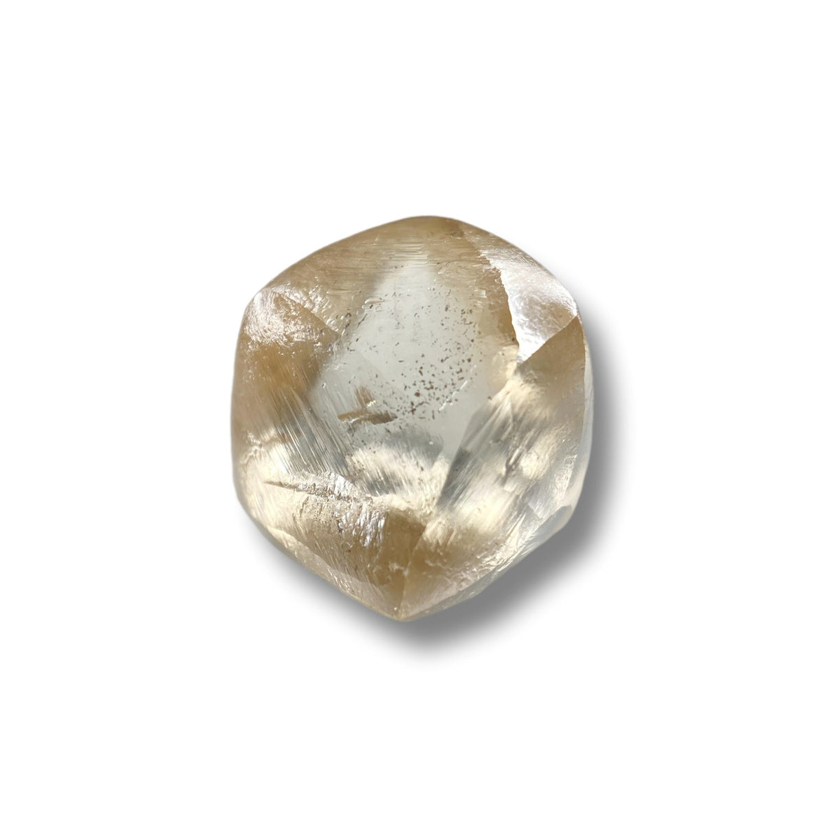 3.03ct | Champagne VS2 Hexagon Shape Step Cut Diamond (GIA) - Modern Rustic Diamond