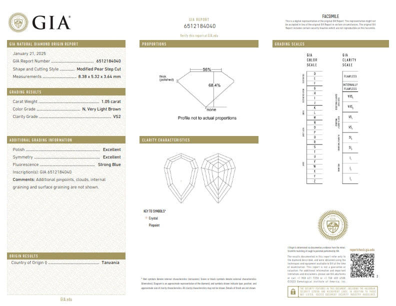 1.05ct | N/VS2 Pear Shape Lattice Cut Diamond (GIA) - Modern Rustic Diamond