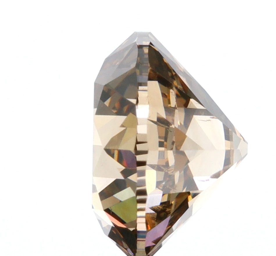 1.66ct | Cognac VVS Round Shape Old European Cut Diamond - Modern Rustic Diamond