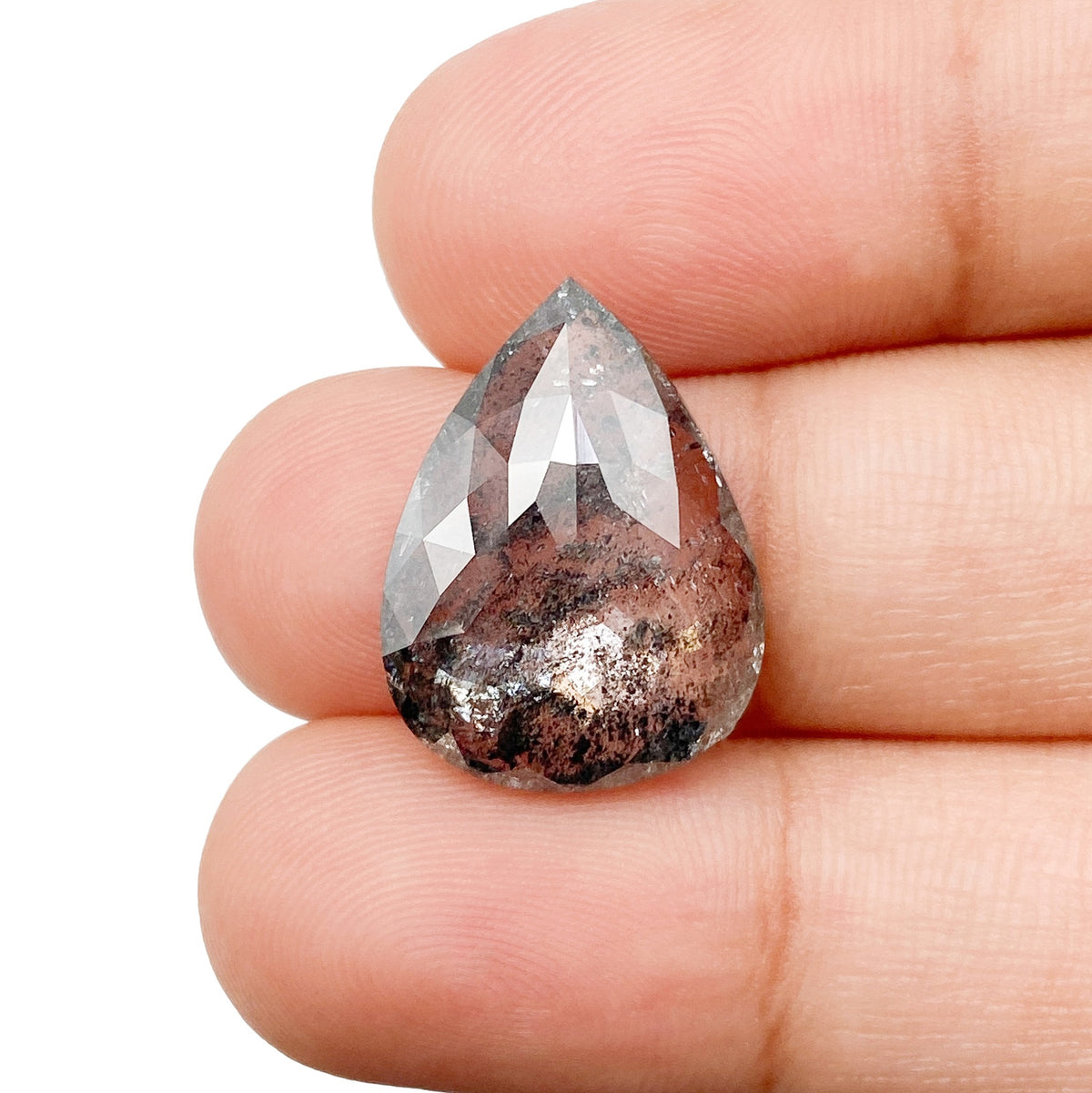9.20ct | Rustic Pear Shape Brilliant Cut Diamond - Modern Rustic Diamond