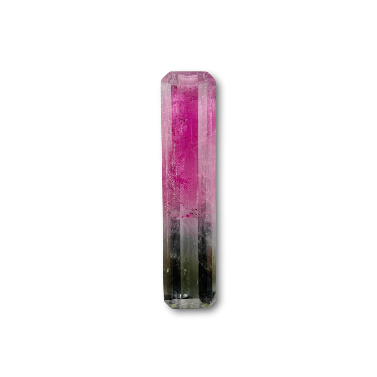 9.76ct |  Emerald Shape Step Cut Tourmaline - Modern Rustic Diamond