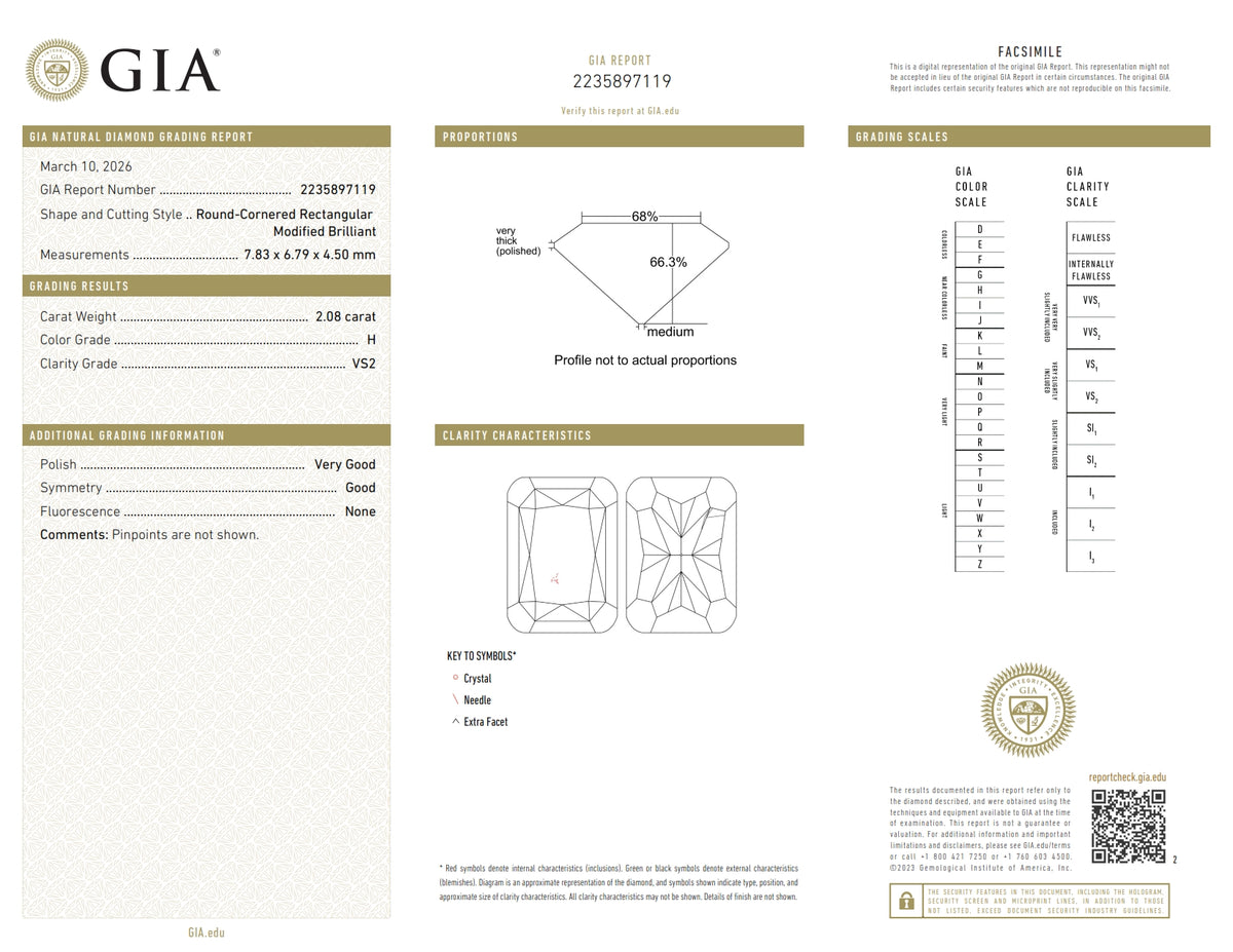 2.08ct | H/VS2 Cushion Shape Old Mine Cut Diamond (GIA) - Modern Rustic Diamond