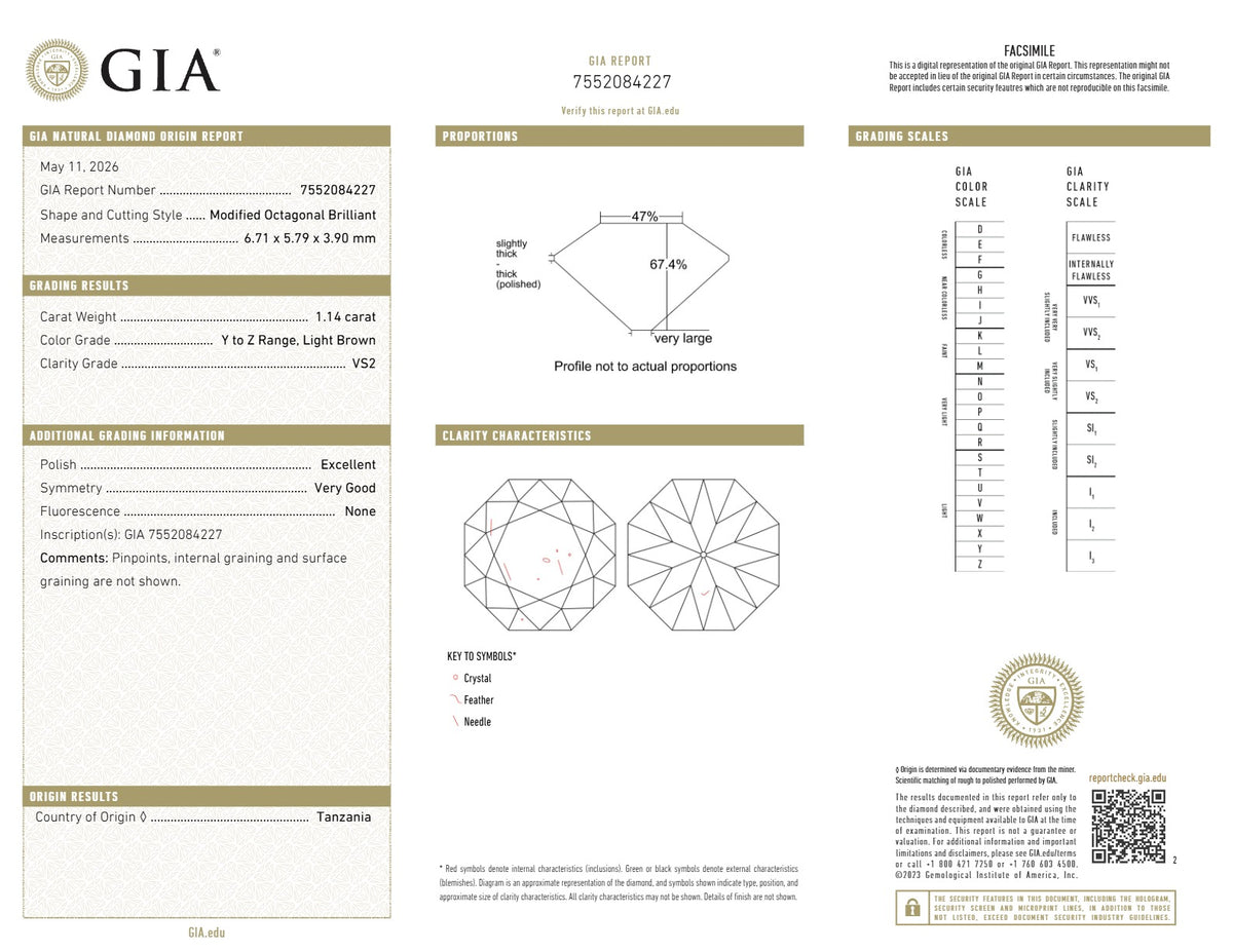 1.14ct | Y-Z/VS2 Cushion Shape Old Mine Cut Diamond (GIA) - Modern Rustic Diamond