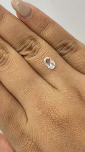 0.56ct | F-G/VS Oval Shape Rose Cut Diamond - Modern Rustic Diamond