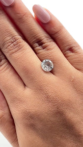 2.50ct | Salt & Pepper Cushion Shape Brilliant Cut Diamond - Modern Rustic Diamond