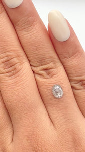 0.92ct | Rustic Oval Shape Rose Cut Diamond - Modern Rustic Diamond