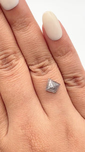 1.53ct | Rustic Kite Shape Rose Cut Diamond - Modern Rustic Diamond