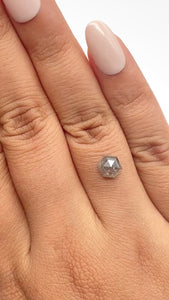 1.34ct | Rustic Hexagon Shape Step Cut Diamond - Modern Rustic Diamond