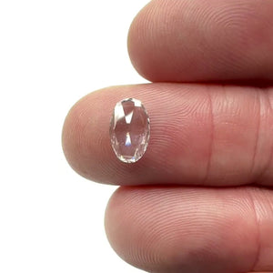 0.53ct | D/VVS Oval Shape Rose Cut Diamond - Modern Rustic Diamond