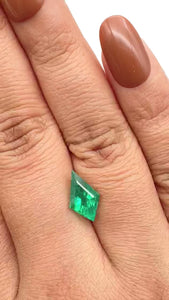 1.80ct | Green/ Kite Shape Step Cut Diamond - Modern Rustic Diamond