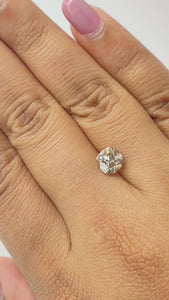 1.49ct | Champagne VVS Cushion Shape Old Mine Cut Diamond - Modern Rustic Diamond