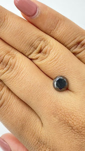 2.62ct | Black Round Shape Brilliant Cut Diamond - Modern Rustic Diamond