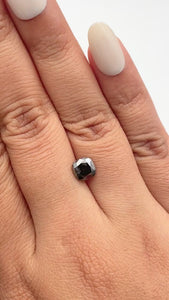 1.46ct | Salt & Pepper Cushion Shape Brilliant Cut Diamond - Modern Rustic Diamond