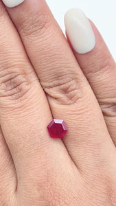 1.17ct | Red/ Hexagon Shape Step Cut Diamond - Modern Rustic Diamond