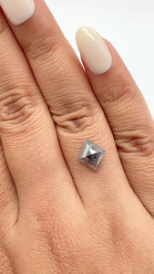 2.08ct | Rustic Lozenge Shape Rose Cut Diamond - Modern Rustic Diamond