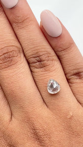 1.86ct | Rustic Pear Shape Rose Cut Diamond - Modern Rustic Diamond