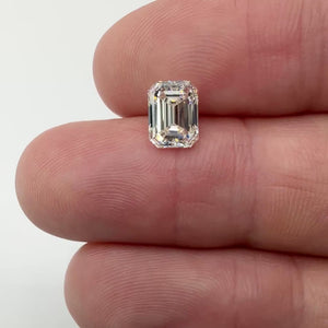 2.00ct | K/VVS2 Emerald Shape Brilliant Cut Diamond (GIA) - Modern Rustic Diamond
