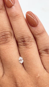 0.37ct | E/VVS1 Hexagon Shape Step Cut Diamond - Modern Rustic Diamond