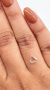 0.48ct | F/VS1 Shield Shape Step Cut Diamond - Modern Rustic Diamond