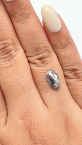 1.26ct | Rustic Oval Shape Rose Cut Diamond - Modern Rustic Diamond