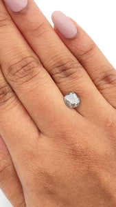 1.81ct | Salt & Pepper Cushion Shape Brilliant Cut Diamond - Modern Rustic Diamond
