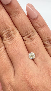1.07ct | Q-R/VS2 Round Shape Old European Cut Diamond (GIA) - Modern Rustic Diamond