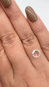 1.03ct | Light Color VS Round Shape Rose Cut Diamond - Modern Rustic Diamond