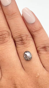 1.39ct | Rustic Oval Shape Rose Cut Diamond - Modern Rustic Diamond