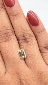 1.53ct | Champagne VVS2 Emerald Shape Step Cut Diamond (GIA) - Modern Rustic Diamond