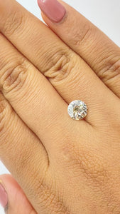 2.03ct | Light Brown VVS Round Shape Old European Cut Diamond - Modern Rustic Diamond