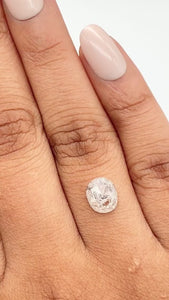 1.37ct | Rustic Oval Shape Rose Cut Diamond - Modern Rustic Diamond