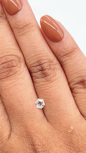 0.33ct | E/VVS2 Hexagon Shape Step Cut Diamond - Modern Rustic Diamond