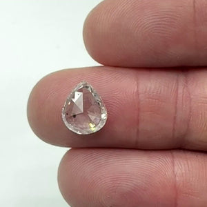 2.31ct | D-E/SI-SI2 Pear Shape Rose Cut Diamond - Modern Rustic Diamond