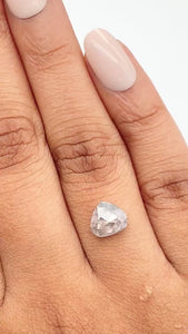 1.38ct | Rustic Pear Shape Rose Cut Diamond - Modern Rustic Diamond