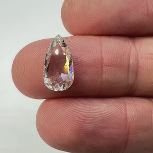 2.93ct | H/VS2 Pear Shape Rose Cut Diamond - Modern Rustic Diamond
