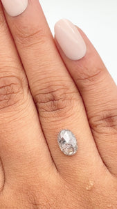 1.53ct | Rustic Oval Shape Rose Cut Diamond - Modern Rustic Diamond