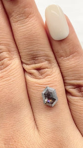 1.50ct | Rustic Hexagon Shape Step Cut Diamond - Modern Rustic Diamond