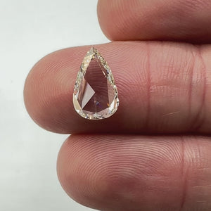 2.01ct | M/VS1 Pear Shape Rose Cut Diamond (GIA) - Modern Rustic Diamond