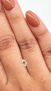 0.26ct | D/VVS2 Hexagon Shape Step Cut Diamond - Modern Rustic Diamond