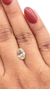 1.54ct | Fancy Light Brownish Yellow VVS2 Oval Shape Brilliant Cut Diamond (GIA) - Modern Rustic Diamond