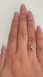 1.98ct | Salt & Pepper Oval Shape Rose Cut Diamond - Modern Rustic Diamond