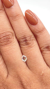 0.38ct | D/VS2 Hexagon Shape Step Cut Diamond - Modern Rustic Diamond
