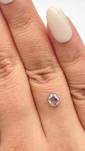 0.86ct | Rustic  Oval Shape Rose Cut Diamond - Modern Rustic Diamond