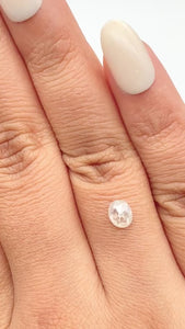 0.66ct | Rustic  Oval Shape Rose Cut Diamond - Modern Rustic Diamond
