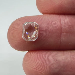 0.91ct | J/I1 Cushion Shape Rose Cut Diamond - Modern Rustic Diamond