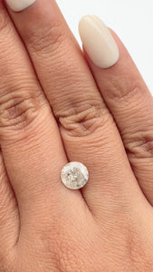 1.85ct | Salt & Pepper Round Shape Brilliant Cut Diamond - Modern Rustic Diamond