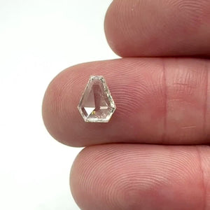 1.03ct | G-H/VS Shield Shape Rose Cut Diamond - Modern Rustic Diamond